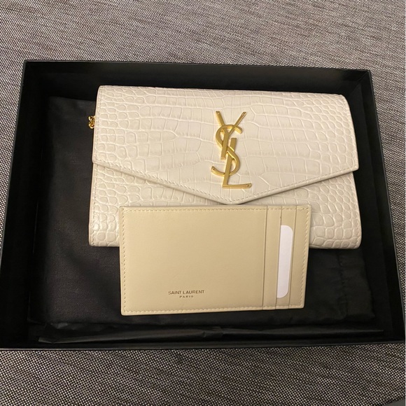 Ysl flap chain with remov cocco print Monet/new Jolie crema soft/crema s. - Picture 4 of 10